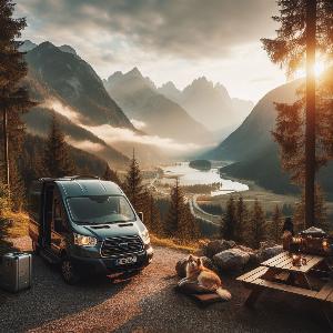 Ford Transit camper van, van life in the mountains (4)